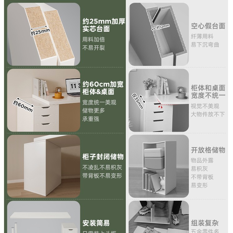 Doble mesa de deportes electrónicos dormitorio de chicos mesa de computadora blanca de escritorio mesa de escritorio red de escritorio de aire crema simple mesa de trabajo