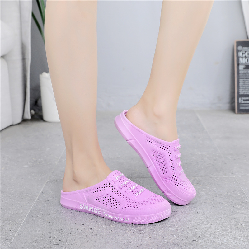 Neue Material Hälfte Baotou Höhle Vogel S Nest Casual Klettern Rafting Big Boy Damen Paar Garten Hausschuhe_voghion.com