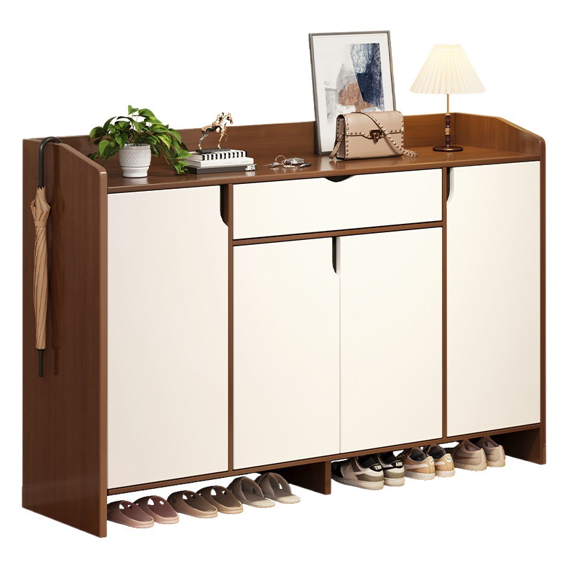 Zapatero para uso doméstico, mueble integrado para zapatos en la entrada, estante de almacenamiento multifuncional de gran capacidad, armario para zapatos. image 1