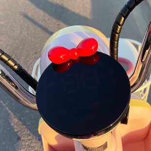 Electric car dashboard decoration bow ornaments battery motorcycle display Yadi Emma platform small accessories women