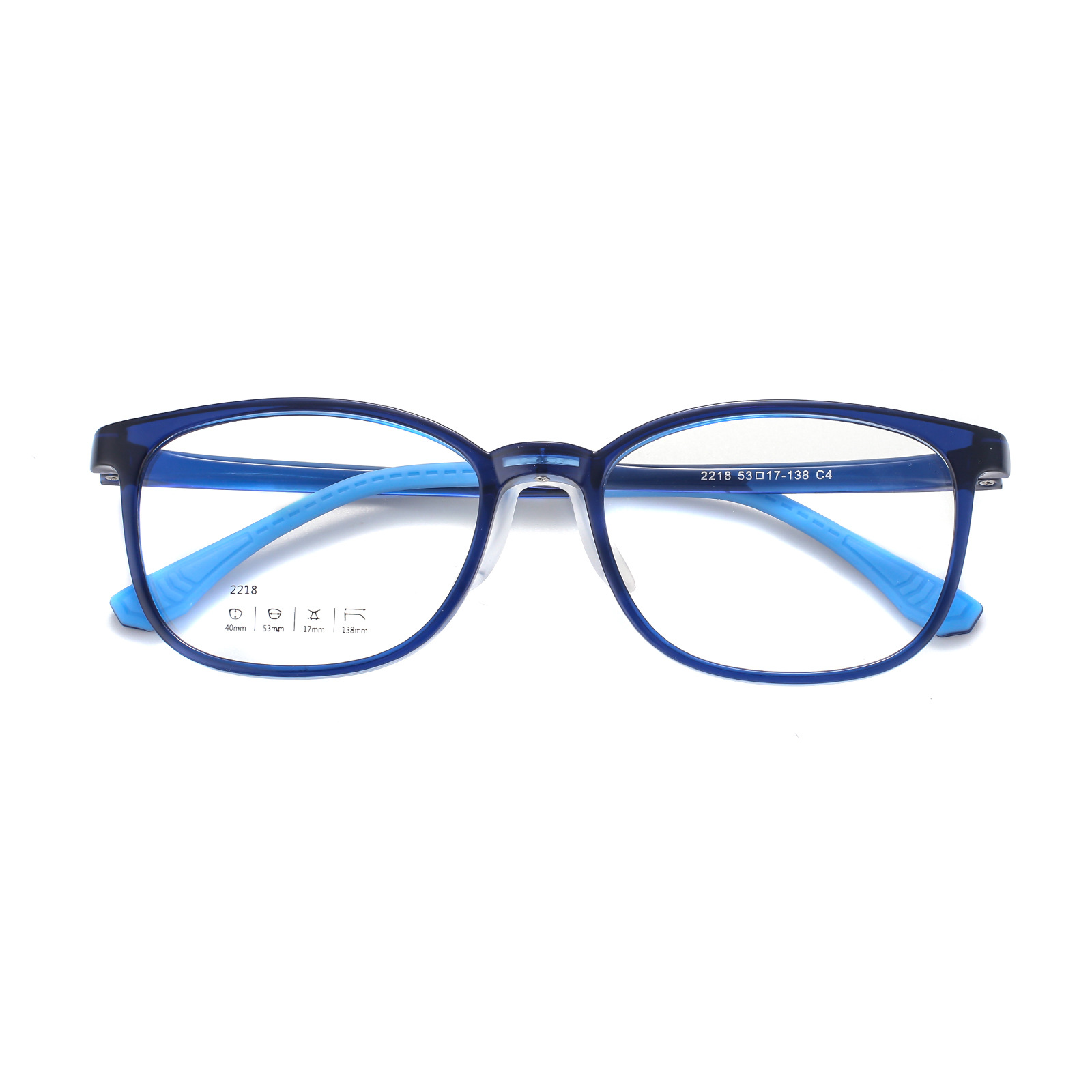 Ultra-ligero para niños TR suave silicona nariz pad gafas marco a largo plazo anti-deformación cómodo no clip cara puede ser equipado con gafas Danyang lote