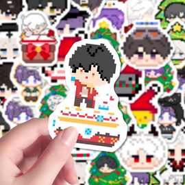 219贴恋与深空拼豆贴画可爱卡通小鼻嘎祁煜沈星回装饰笔记本手账