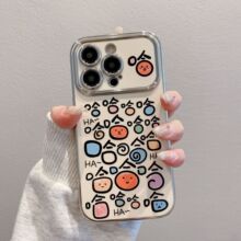 搞怪哈哈适用苹果手机壳16promax新款15promax卡通14plus电镀13