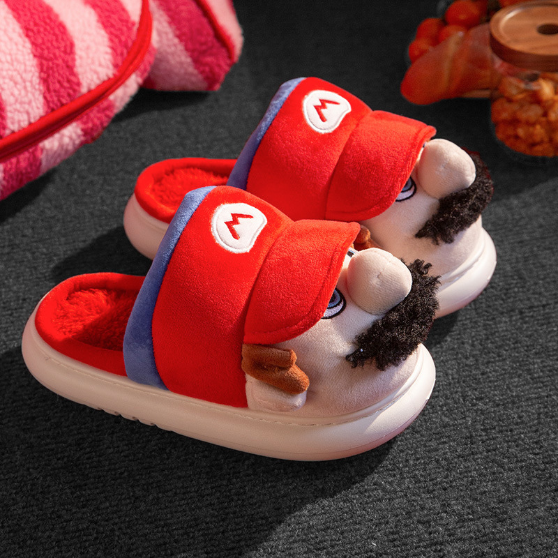 Women's Winter Thick-Soled Cotton Slippers with a Stepping-On-Poop Sensation, 2025 New Indoor Home Non-Slip Plush Fleece Maternity Cotton Slippers