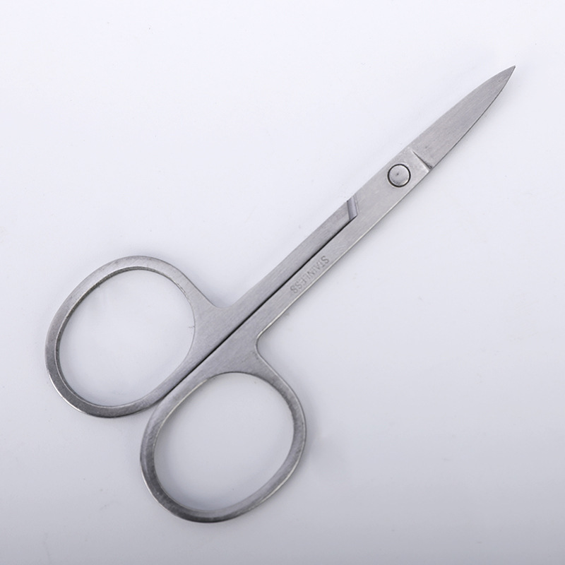 Cejas de corte de cejas, cejas de corte de nariz, acero inoxidable, punta redonda, pestañas, maquillaje, tijeras pequeñas para chicos
