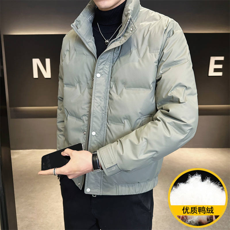 Running quantity men's winter down jacket fashion stand collar handsome Joker duck down warm youth jacket a generation of hair