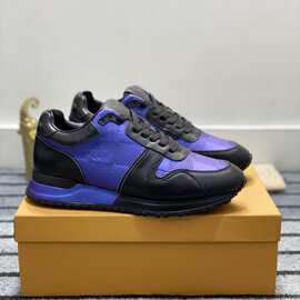 莞版欧洲站跨境新款男鞋潮流厚底拼接户外休闲时尚运动鞋百搭轻便