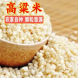 Yunnan White Sorghum Rice, Farm Coarse Grains, Whole Grains, Sorghum Rice for Porridge, Peeled, High-Quality, Shelled, Seasonal Consumption