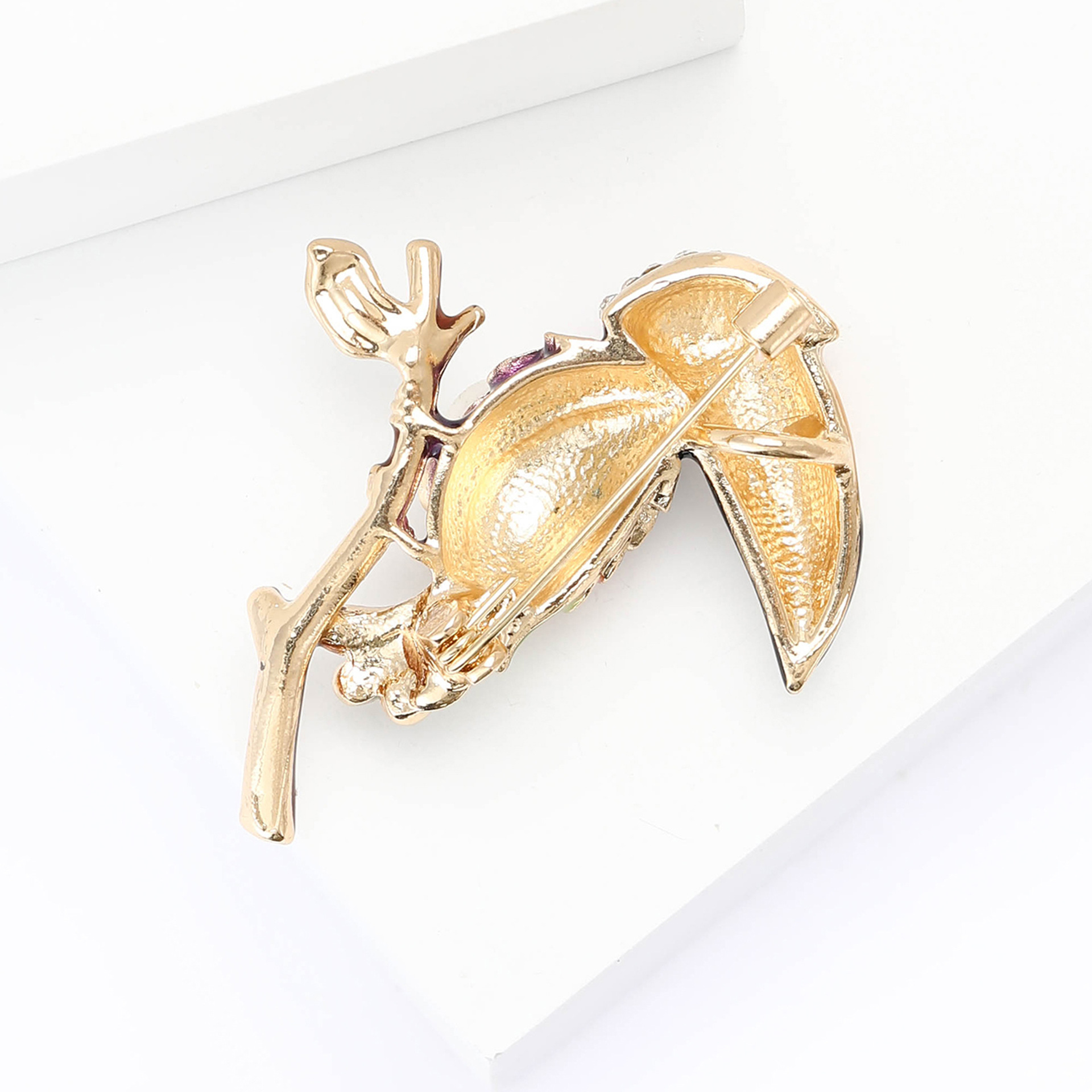 New Cartoon Creative Alloy Enamel Parrot Brooch Exquisite All-match Men's and Women's Suit Coat Corsage Jewelry Pin
