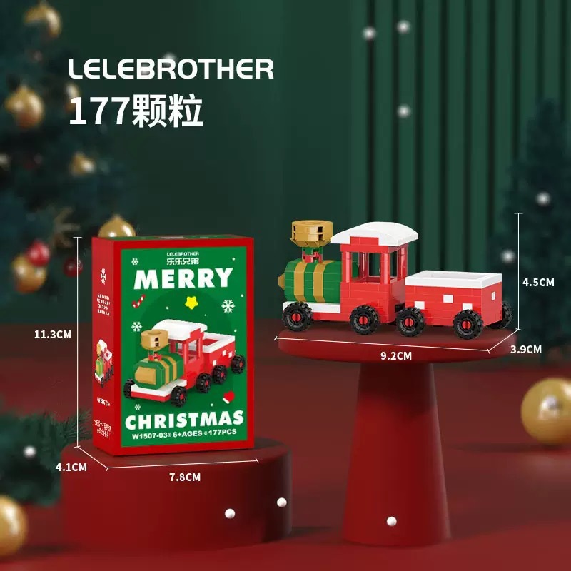 Juguetes de ensamblaje de bloques de Navidad para niños rompecabezas compatibles con regalos de micropartículas image 9