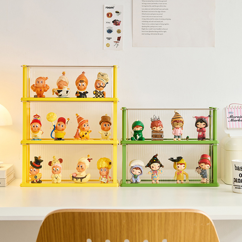 Star People Display Box Home Acrylic Desktop Figurine Blind Box Pop Mart Multi-Layer Dustproof Storage Display Stand