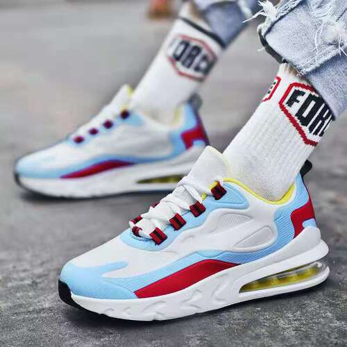 Cross-border large size men's shoes, spring and autumn sports shoes, air cushion mesh, breathable, comfortable, casual, fashionable, foreign trade, men's and women's shoes