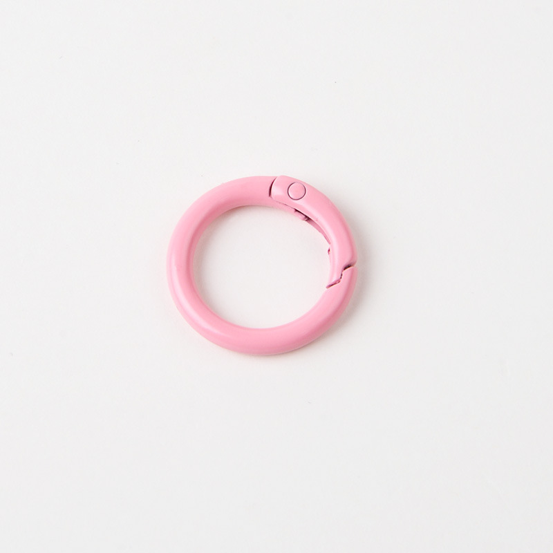Stock 23mm 5 puntos bobina de aleación de zinc color buckle abierto anillo bolsas accesorios de hardware joyería colgar
