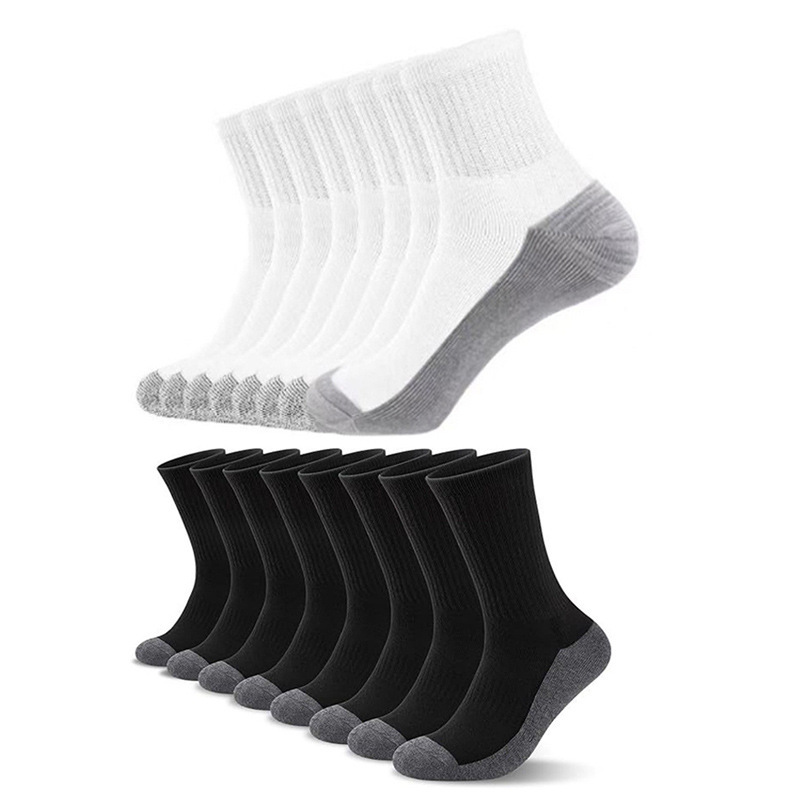 Temu Shein Hot-Selling Cross-Border Amazon Popular Men's High Crew Work Socks Moisture-Wicking Sports Socks