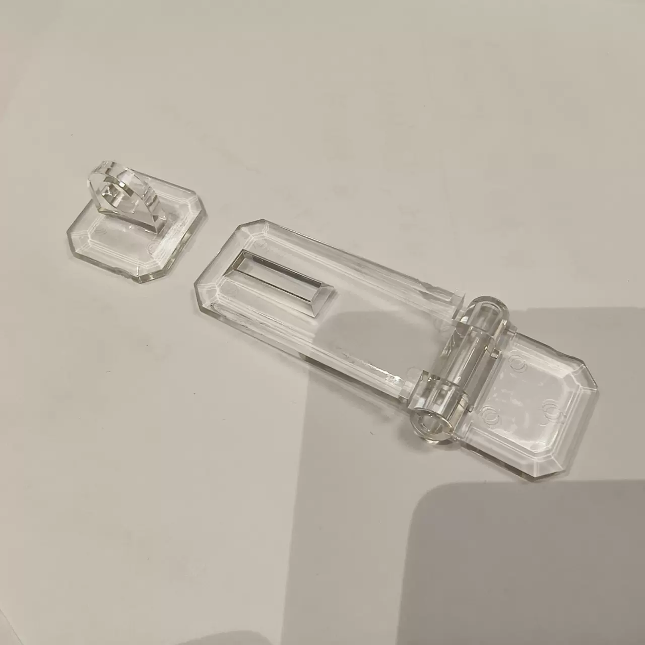 透明锁扣亚克力搭扣展示盒配件亚克力有机压克力锁扣门扣家具