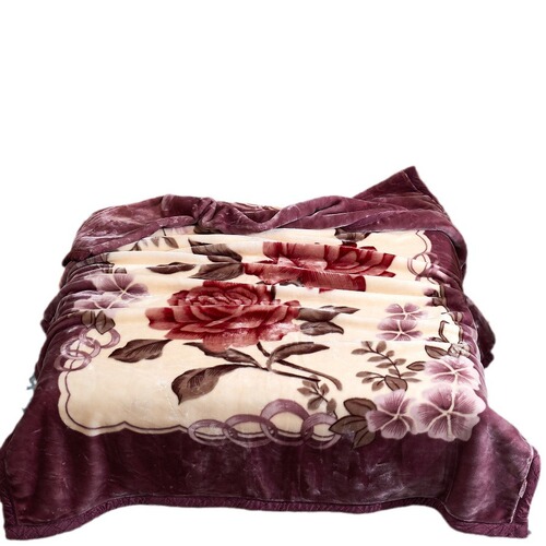 Manufacturer wholesale Larcher fur rug double-layer thick woolen blanket single and double autumn and winter cover blanket group purchase gift live streaming