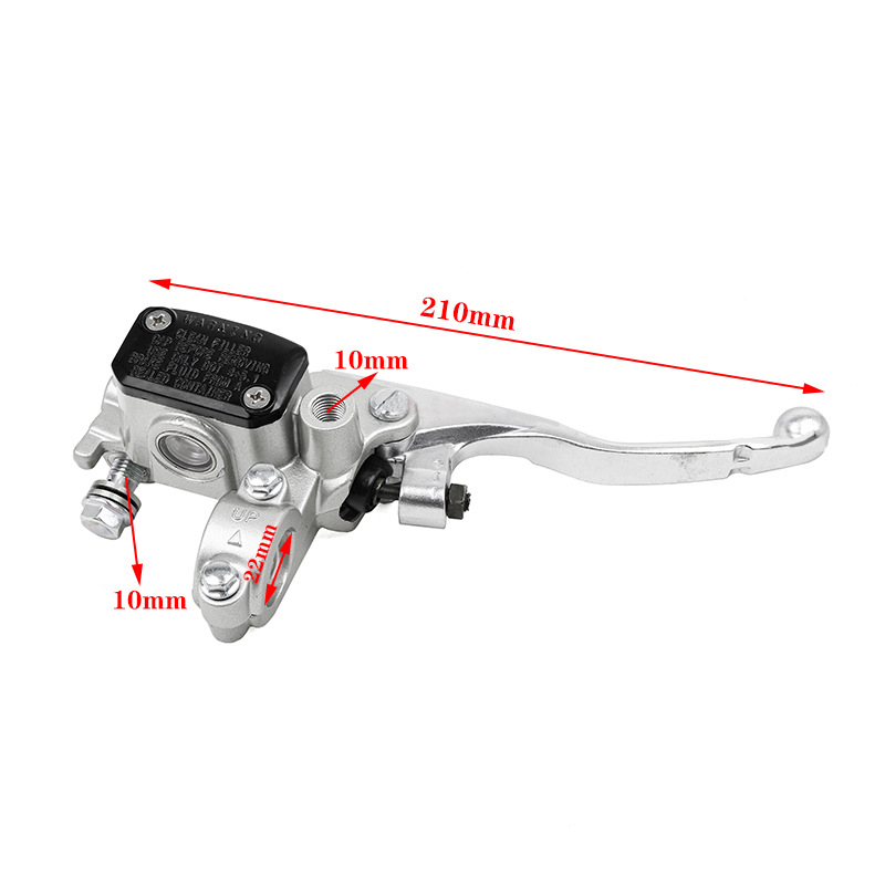 Off-Road Motorcycle Accessories Ktm Silver-White Front Disc Brake Pump with Folding Handle Hydraulic Brake Pump