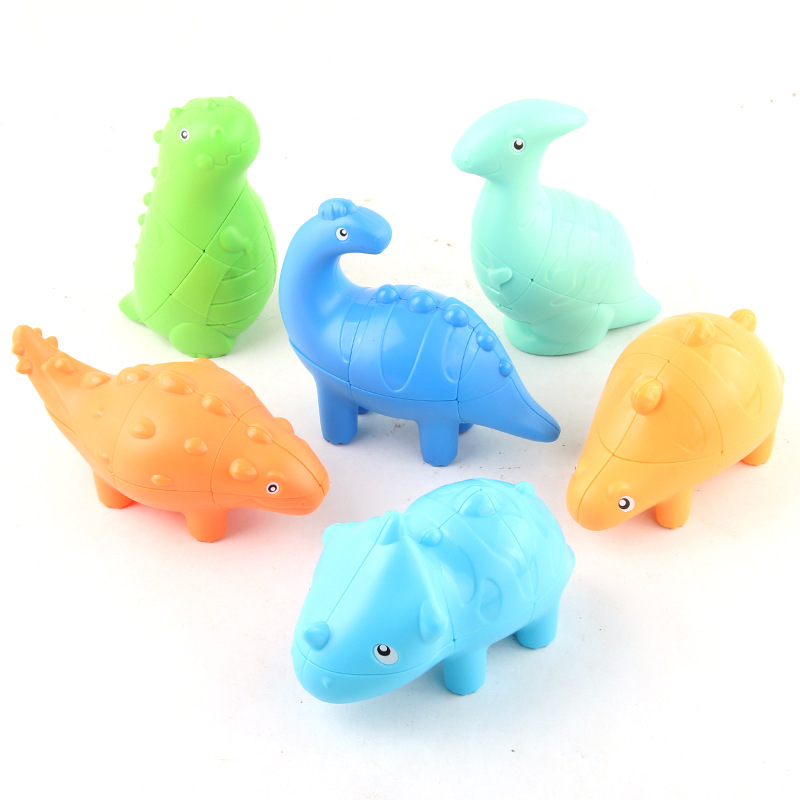 Panxin dinosaurio Cubo de Rubik de segundo orden tres en uno traje especial Cubo de Rubik divertido para niños nuevos juguetes de descompresión exóticos transfronterizos
