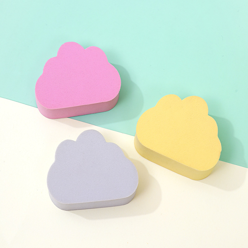 La borla de polvo de nube personalizada de fábrica no come polvo, transfronterizo no látex, superficie plana, esponja de maquillaje, colchón de aire, seco y húmedo