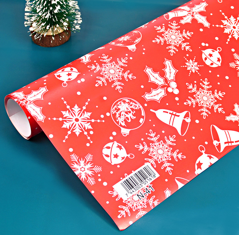 Ajuste de la muestra-papel de regalo de Navidad papel de regalo de vacaciones papel de regalo de Navidad