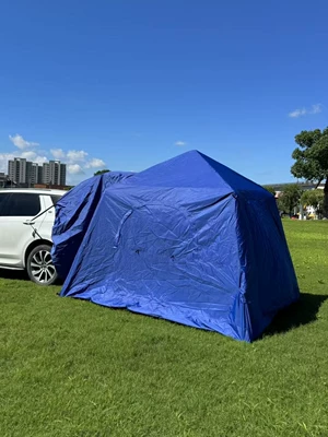 Inflatable Car Rear Tent for Self-Driving Camping, Rear Extension Tent for Overnight Use, Rainproof Suv Car-Mounted Expansion Tent