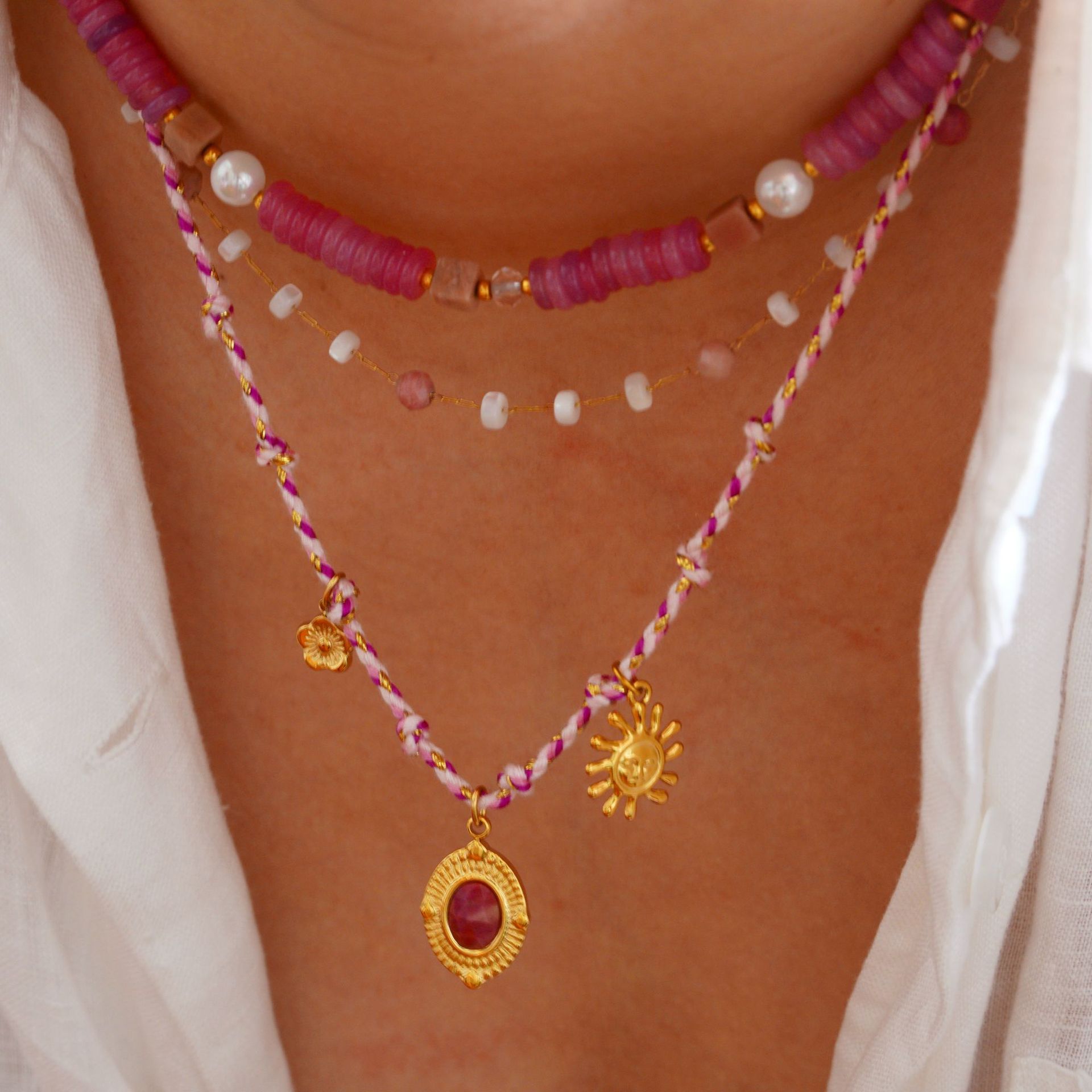 Simple Style Classic Style Natural Stone Titanium Steel Geometric Women's Jewelry Set display picture 5