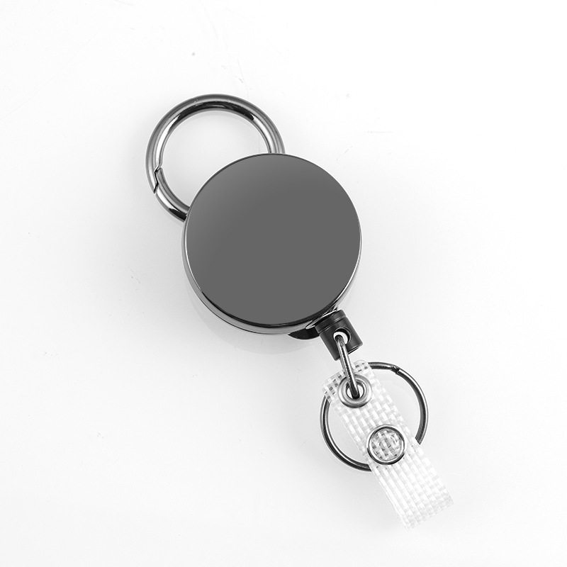 Fábrica de aleación de zinc fácil-Tire hebilla pistola gris hebilla telescópica fuerte tirador de alambre fácil-tirar del alpinismo alambre de acero herradura llavero