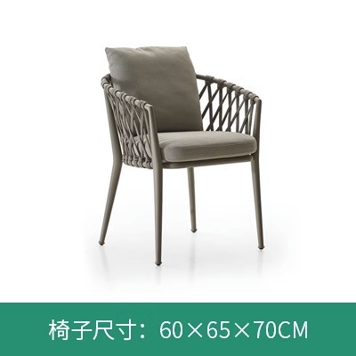 Balcón al aire libre patio jardín comedor silla Silla de ratán al aire libre B & B al aire libre mesa y silla cafetería bar al aire libre