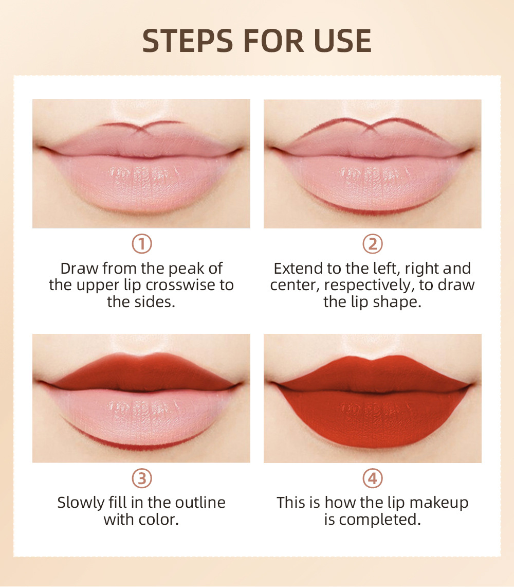 QIBEST Cross-border Matte Lip Liner Pen 12-color Mixed Lip Liner Pen Nude Set Waterproof Decorative Lipstick Pen undefined