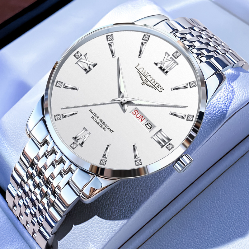 Wave ­ Genuine Swiss Watch for Men, Waterproof Couple's Watch, Fully Automatic Mechanical Watch, Luminous Fashion Casual Wristwatch.