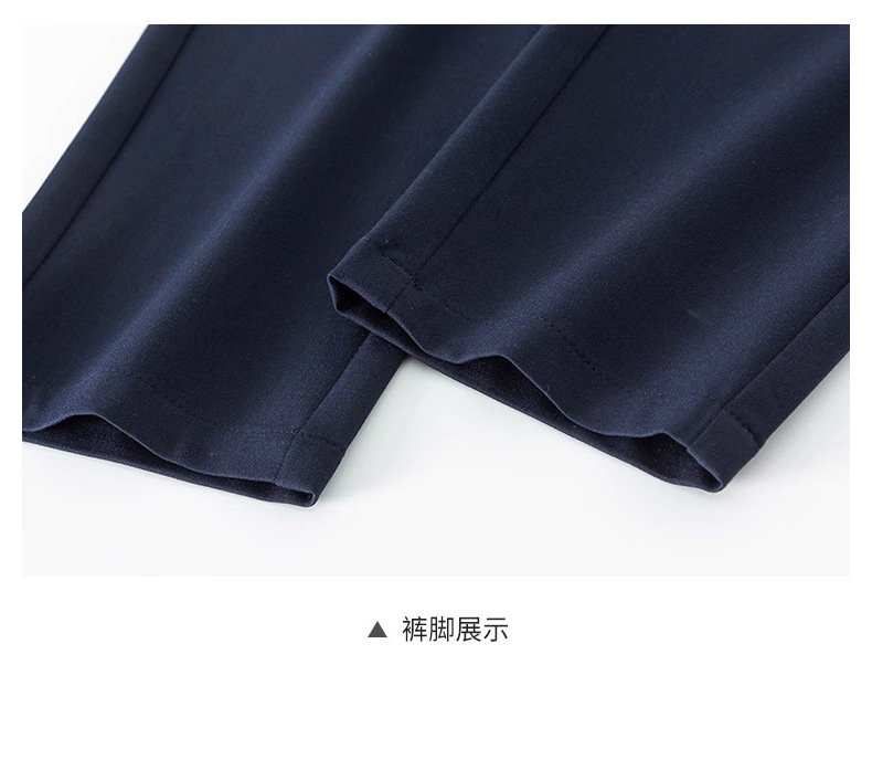 Quần tây nữ ống đứng cạp cao lụa đá mát mùa hè — đen chi tiết 13