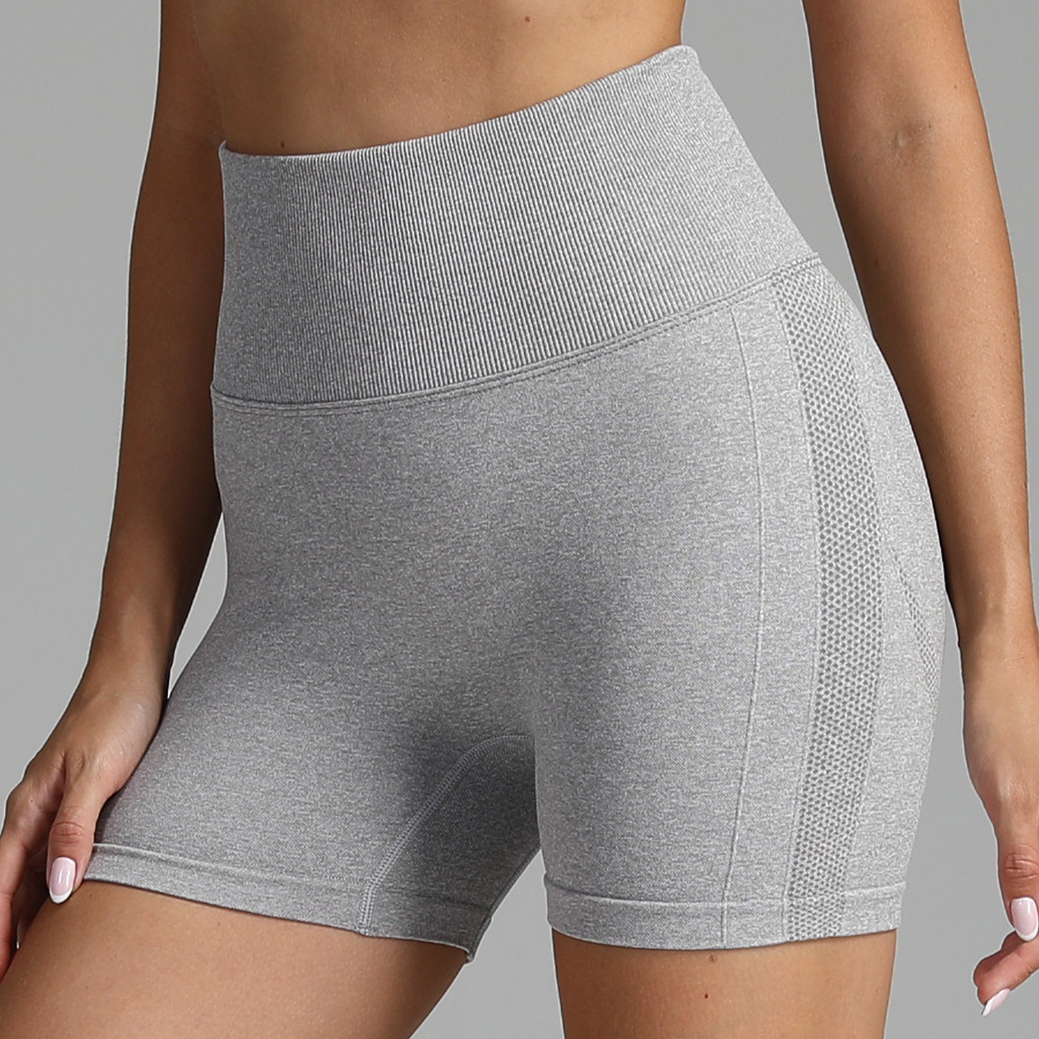 Pantalones cortos de yoga de cintura alta para mujer, pantalones cortos deportivos ajustados para correr, pantalones deportivos de secado rápido, pantalones deportivos para fitness, verano