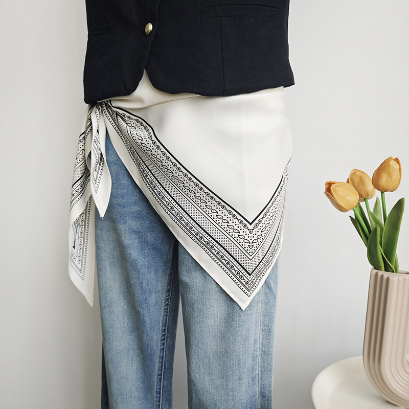 Toalla triangular delgada de sarga de moda coreana de primavera y verano