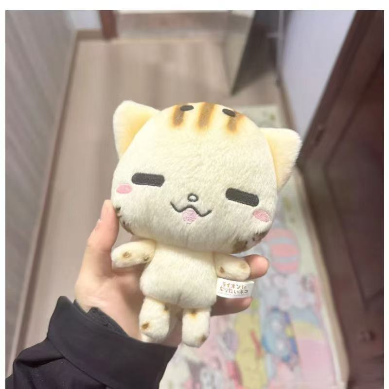 小紅書と同じスタイルの超柔らかい焦げた猫のぬいぐるみ、かわいい布人形、女の子のハート猫ペンダント人形|undefined