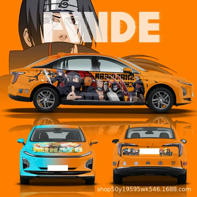 Auto Color Change Film Car Wrap, Car Design - naruto-series-car-customized-painted-film-place-an-order-and-consult-customer-service