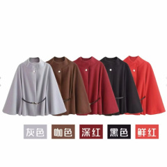 外国貿易リスト! 冬の新型マントコートの婦人服のジャケットはウエストのベルトのデザイン感を収めて、大衆の個性はやせています。