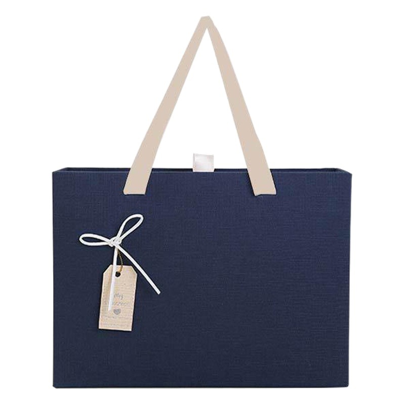 Bufanda de los hombres caja de regalo azul ventosa caja rectangular moda cumpleaños regalo cartera caja grande caja vacía