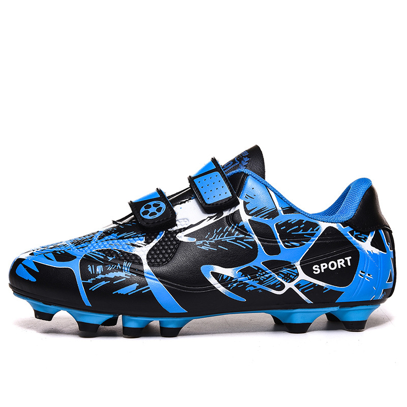 2023 Velcro Infantil Masculino Estudantes Jovens Meninas AG Long TF Unha Quebrada Treinamento Futebol Chuteiras_voghion.com