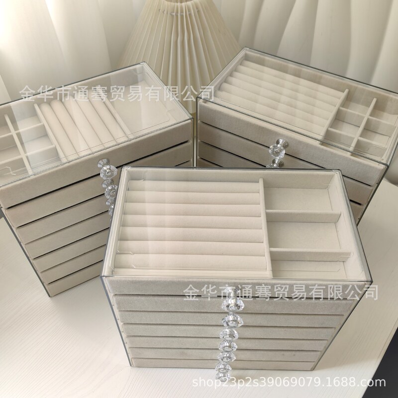 Cross-Border 7-Layer Jewelry Storage Box Pet Transparent Drawer-Type Jewelry Box Earrings Necklace Jewelry Display Stand Jewelry Box Cross-Border 7-Layer Jewelry Storage Box Pet Transparent Drawer-Type Jewelry Box Earrings Necklace Jewelry Display Stand Jewelry Box