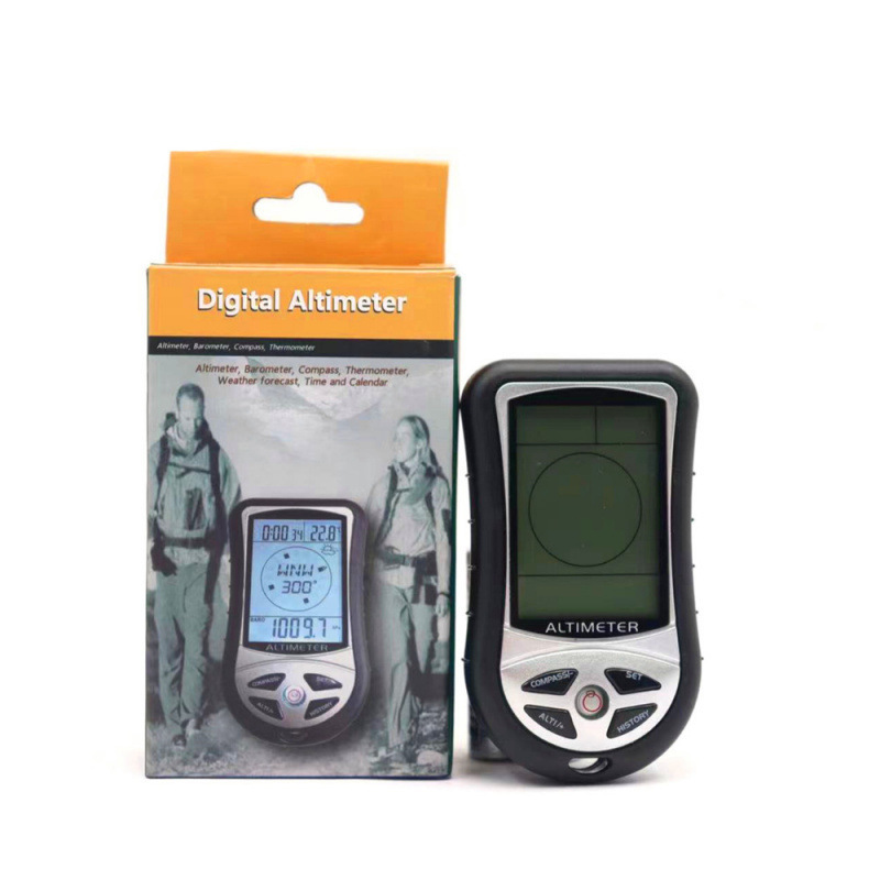 Height Meter Multifunctional Electronic Height Meter Altitude Barometer Portable Compass for Mountaineering