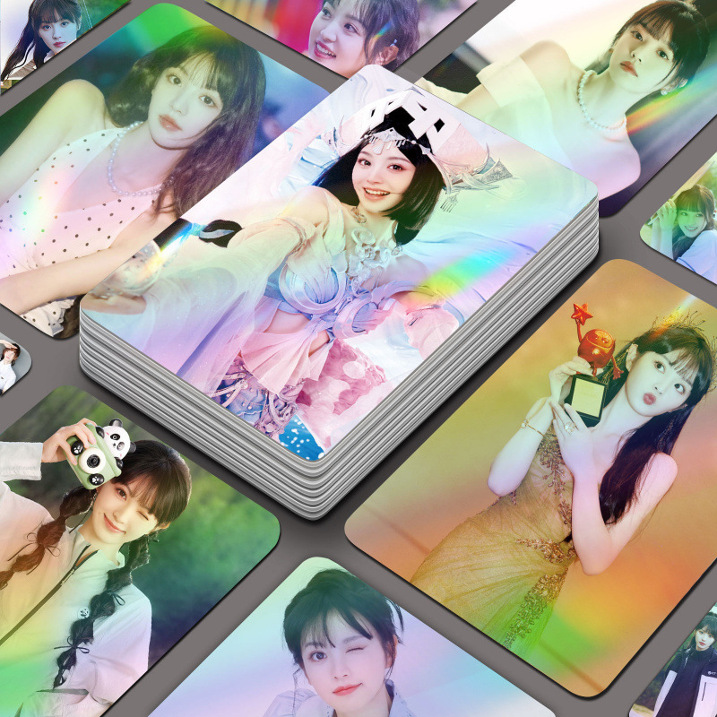Tian Xiwei Laser Cards 55 Boxed Sweet and Cute Photos 3-inch Rounded High Color Value Cards LOMO Cards