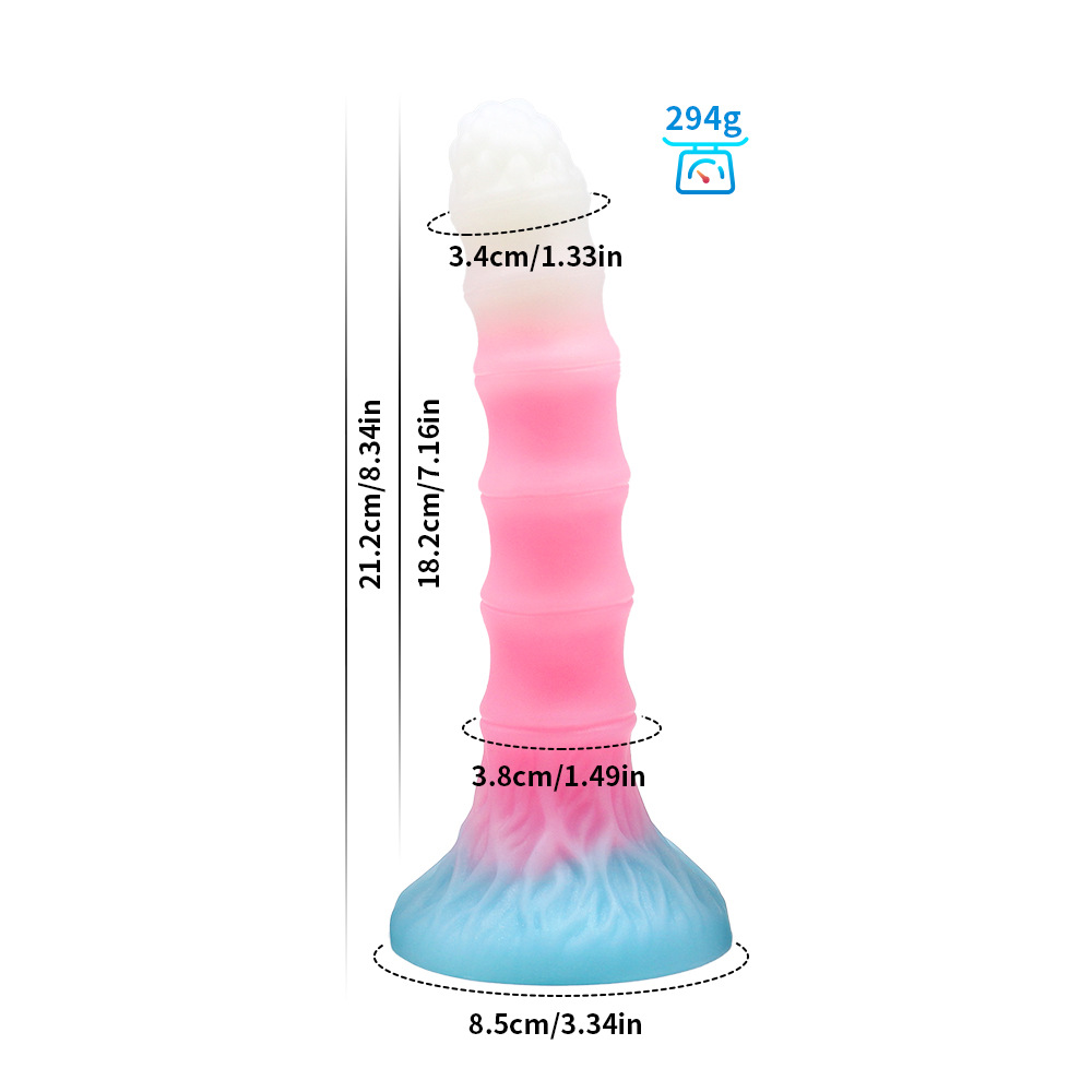 Nueva sexy luminoso anal expansor especial en forma de color mezclado luminoso anal tira de simulación de espalda corte hembra adulto anal látigo juguetes sexuales