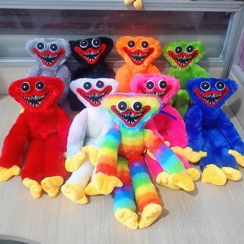 Cross-Border Spot Poppy Playtime Plush Toy Sausage Monster Poppy Doll Blue Long-Haired Monster Doll