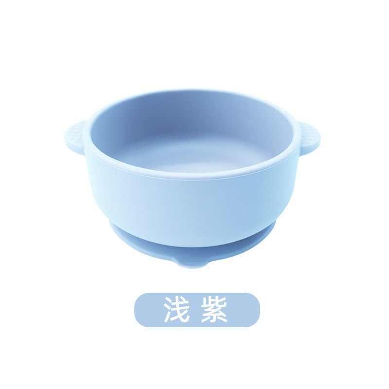 Tazón para orejas de silicona de grado alimenticio para bebés Tazón para orejas de cinturón antideslizante de color sólido para niños Tazón para orejas con ventosa