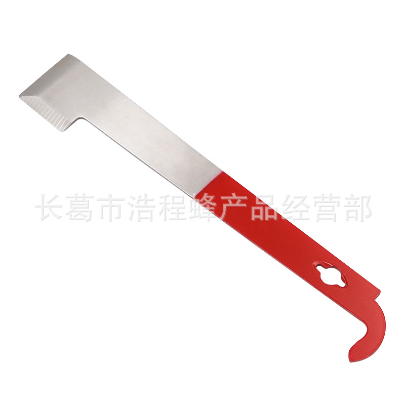 Apicultura de acero inoxidable raspador multifuncional equipo de apicultura miel colección herramienta de limpieza apicultura semi-rojo cuchillo de boca plana cuchillo de limpieza facial