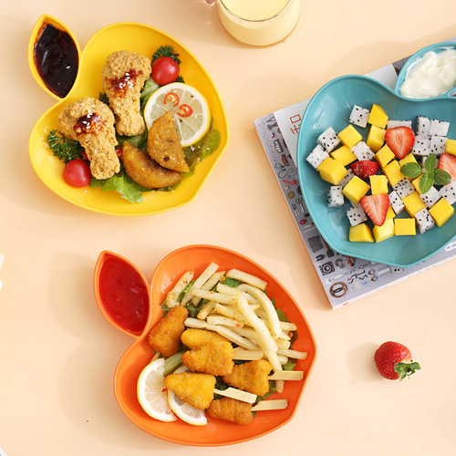 Apple Dumpling Plate, Egg Drop Soup Plate with Vinegar Plate, Wheat Plate, Creative Home Use Japanese Tableware, Cold Dish Plate, French Fries
