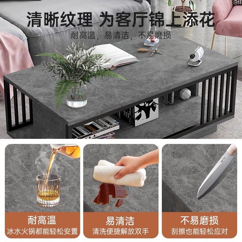 Mesa de té pequeña sala de estar doméstica 2025 nueva mesa cuadrada simple moderna para alquiler de mesa de té simple