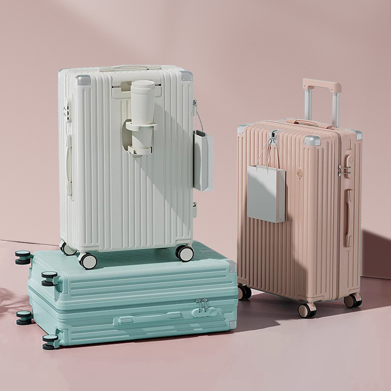 Maleta multifuncional 20 pulgadas ultra silenciosa maleta roja para hombres y mujeres, robusta y duradera, 24 contraseñas de viaje duradero