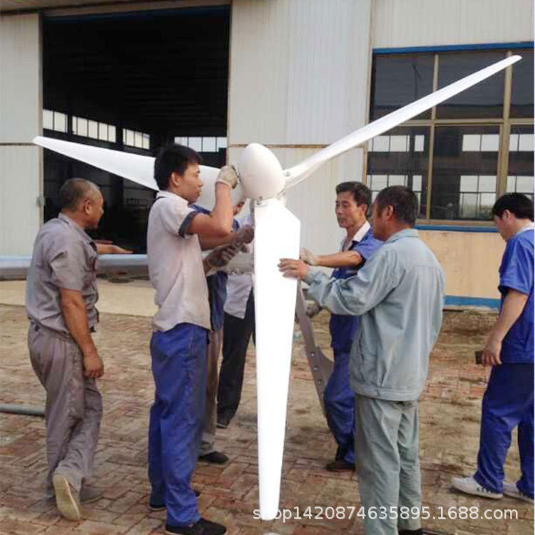 2500w三相交流永磁 风力发电机家用提供配套设备2.5kw风力发电机