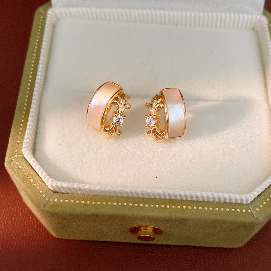 Aguja de plata zircon con marita iris simple moda diaria aretes de aretes de aretes de lujo ligero de alta calidad aretes al por mayor